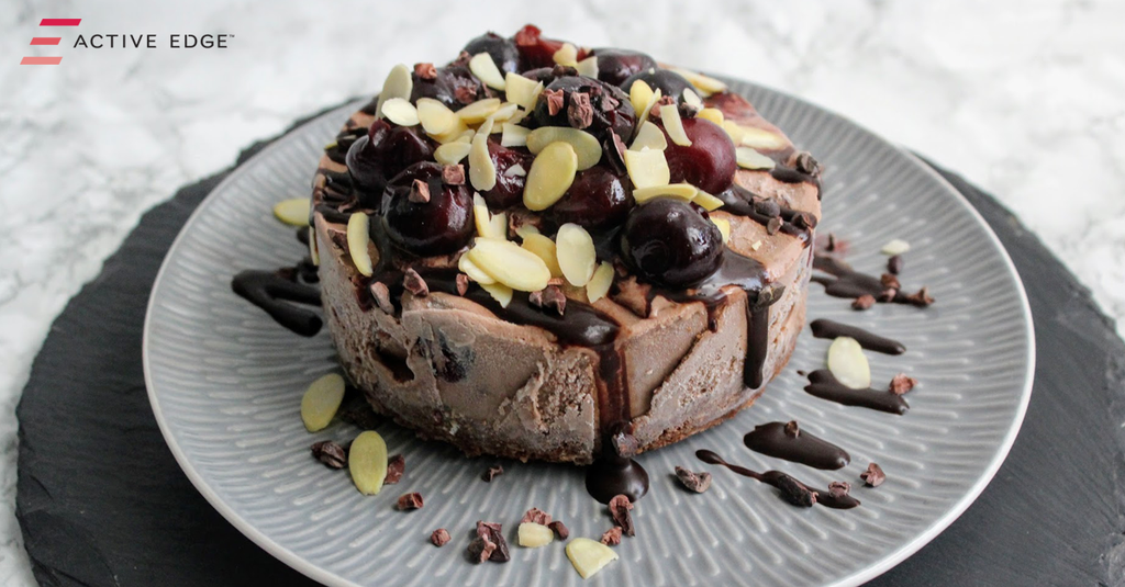 Cherry Chocolate Ice Cream Cake | Active Edge Nutrition
