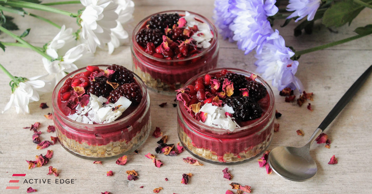 Pomegranate & Coconut Cheesecake Pots