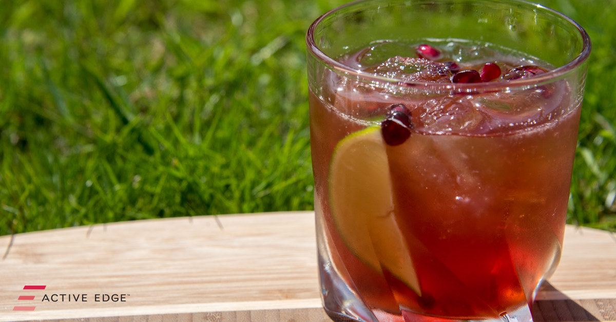 Pomegranate & Lime Spritzer