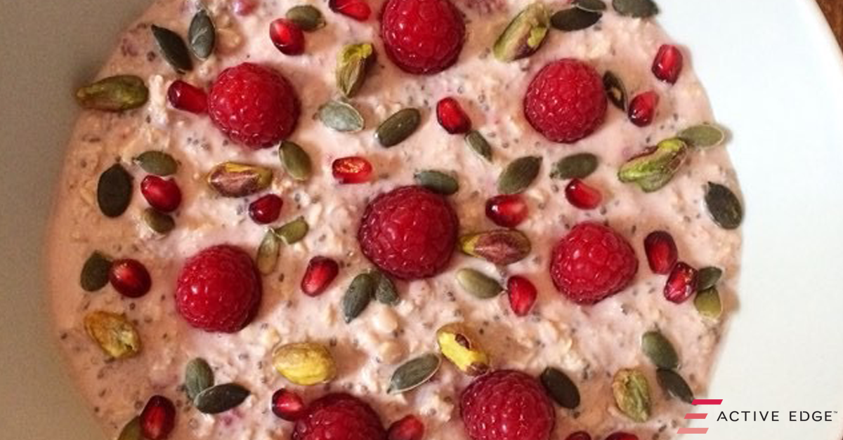 Raspberry & Cherry Bircher Museli