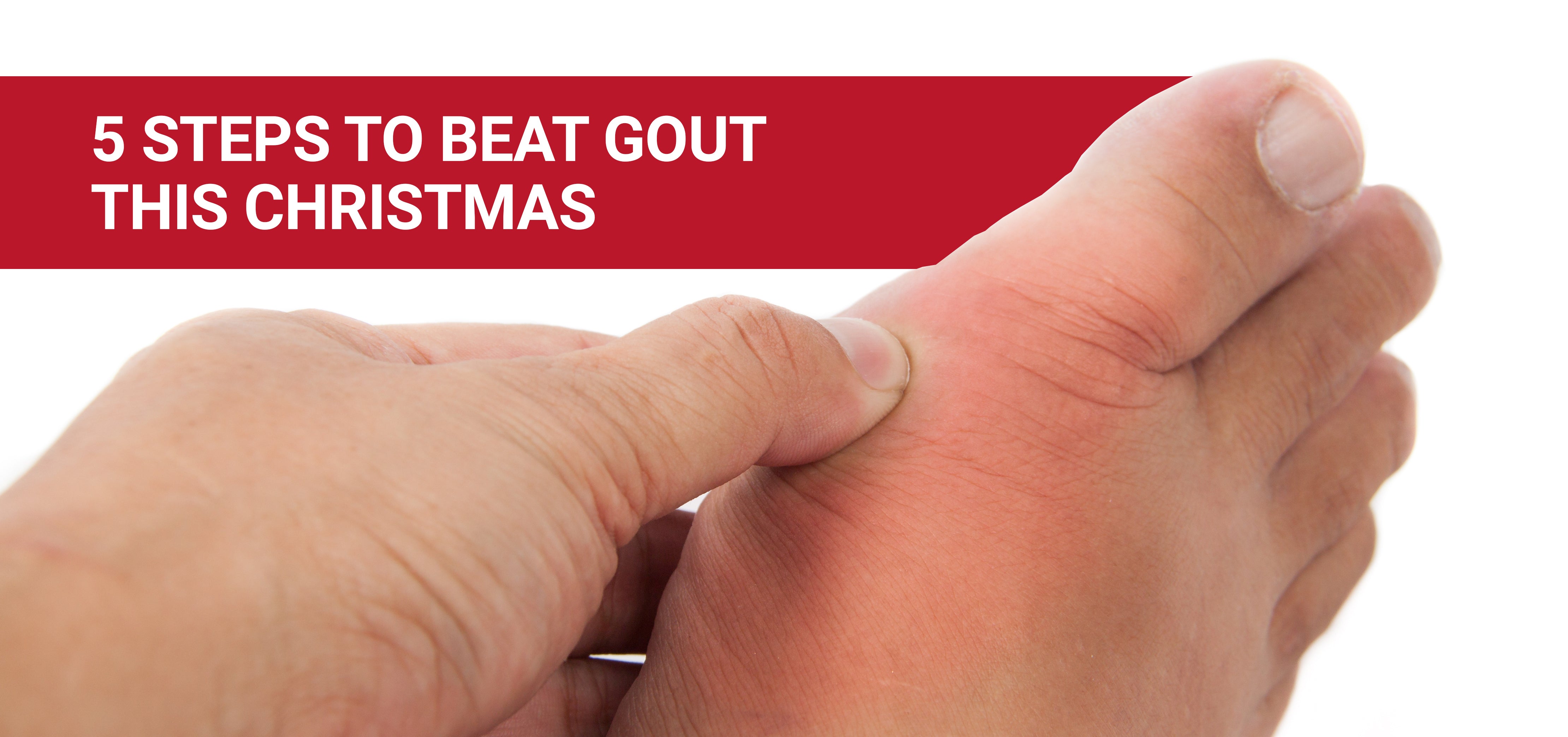 Five Steps to Beat Gout this Christmas