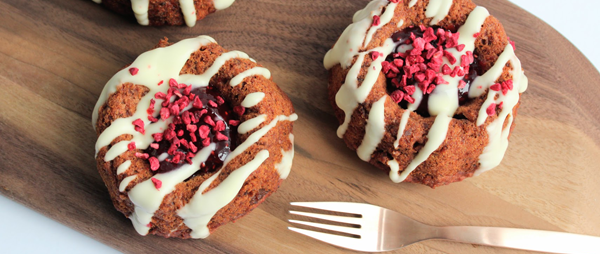 BeetActive®, Raspberry and White Chocolate Bundt Cakes