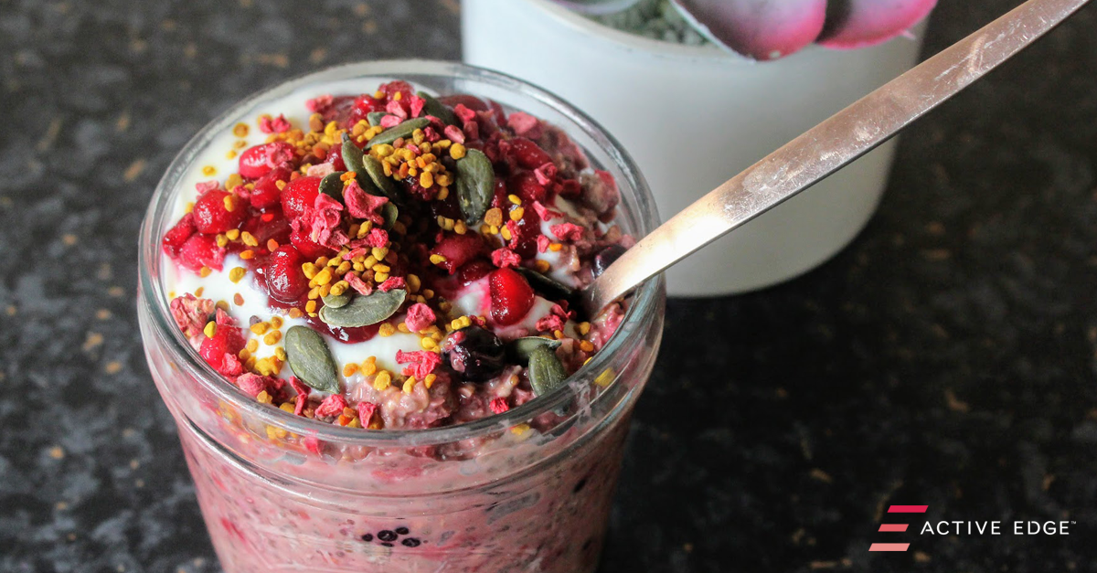 Overnight Cherry & Berry Oats