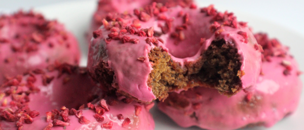 Pink Beetroot Donuts