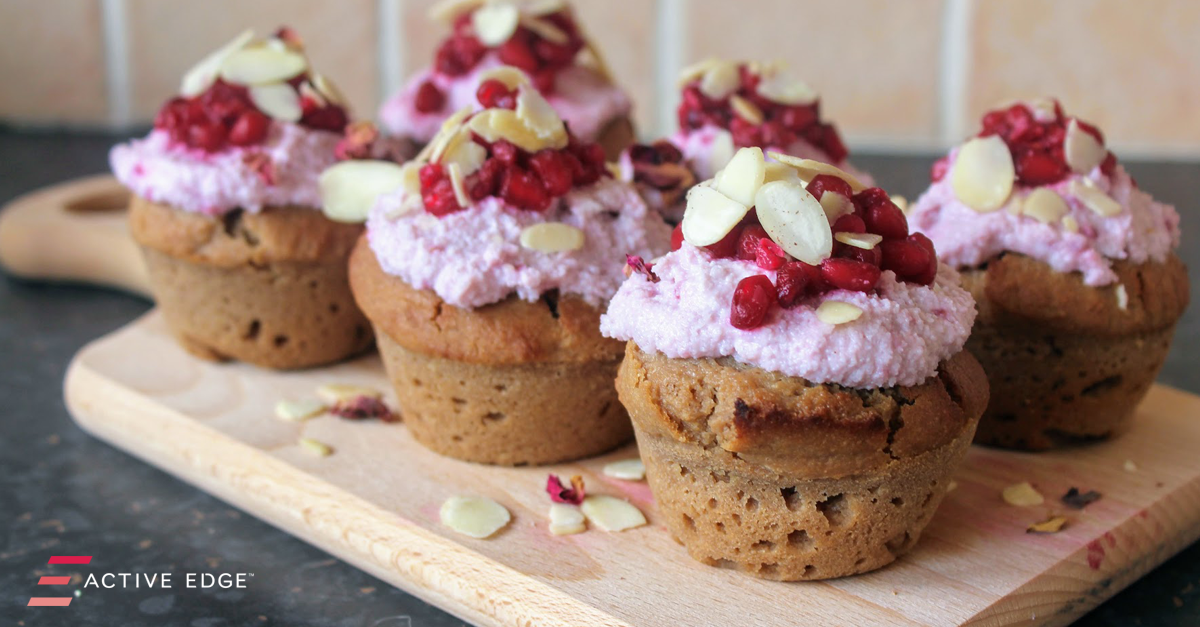 Pomegranate & Almond Muffins