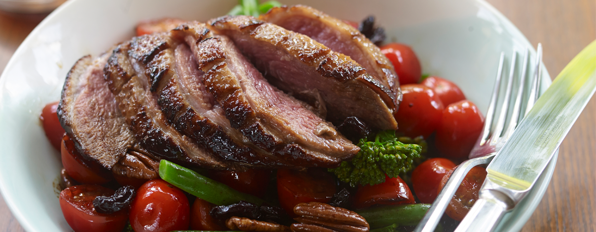 Seared CherryActive® Duck Breasts